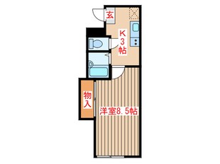 グリーンパークの物件間取画像